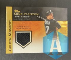 2012 Topps Golden Moments MIKE STANTON GU Memorabilia #GMR-MST Miami Marlins